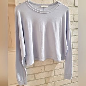 Wasabi + Mint women's long sleeve size: small color: periwinkle
